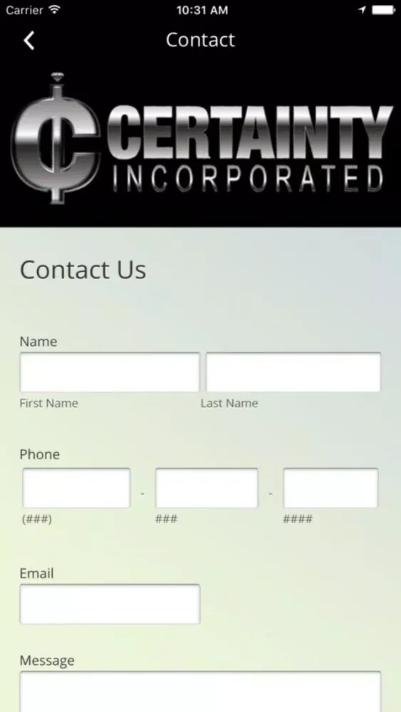 Certainty Incorporated سکرین شاٹس