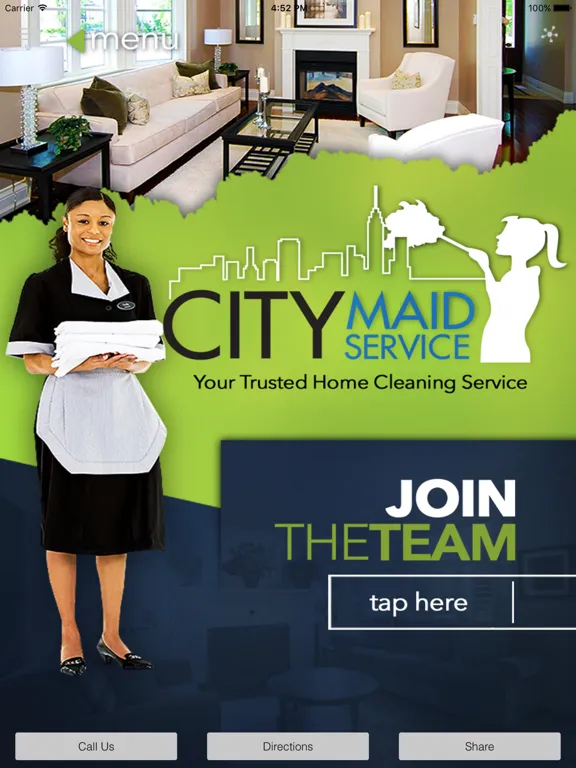 City Maid Service - Home Cleaning Service iPad  Screenshots
