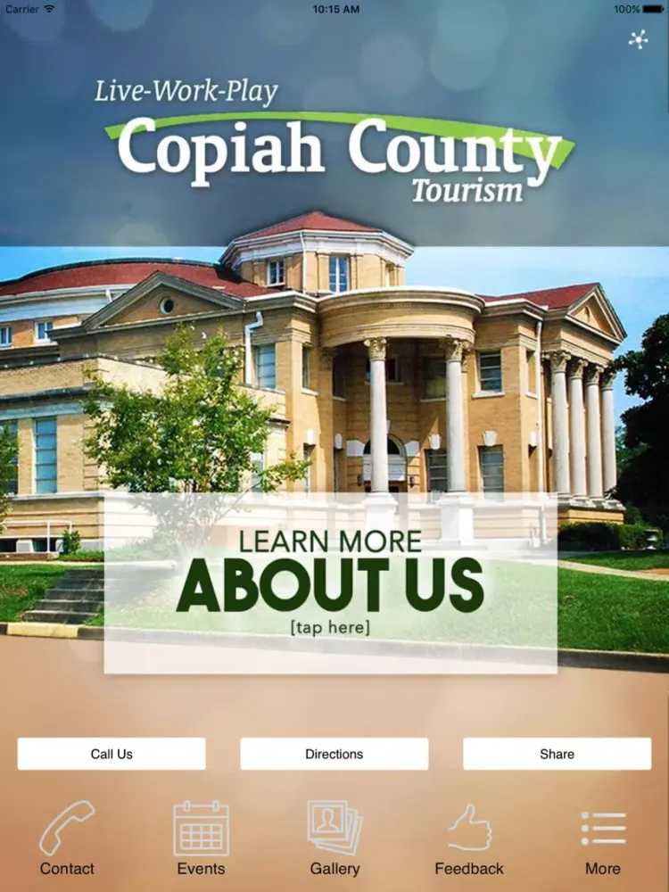 Captures d'écran de Copiah County Tourism iPad 