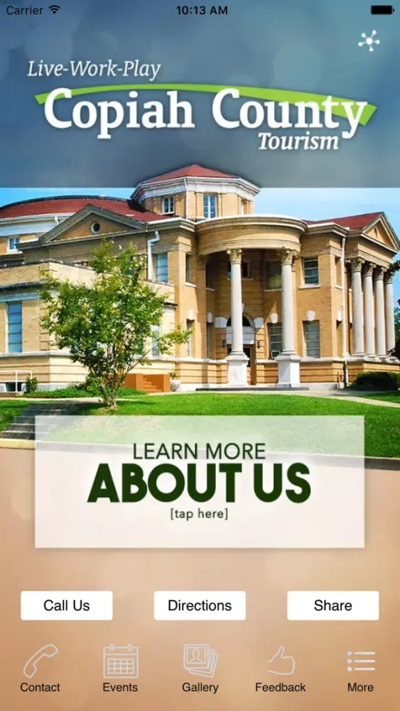 Captures d'écran de Copiah County Tourism