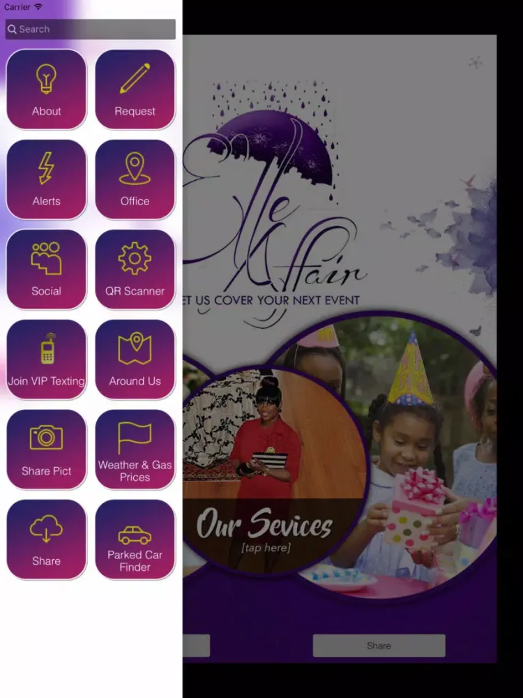 Elle Affair Event Planning iPad 应用截图