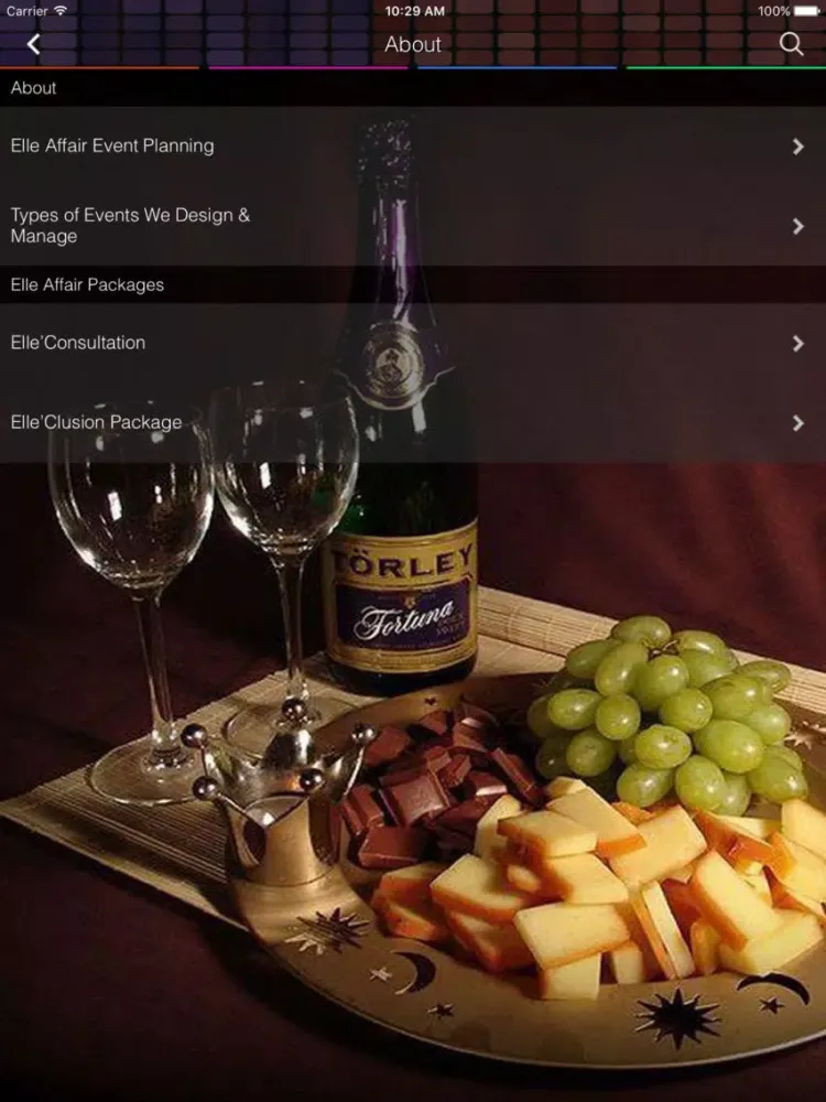 Elle Affair Event Planning iPad 应用截图