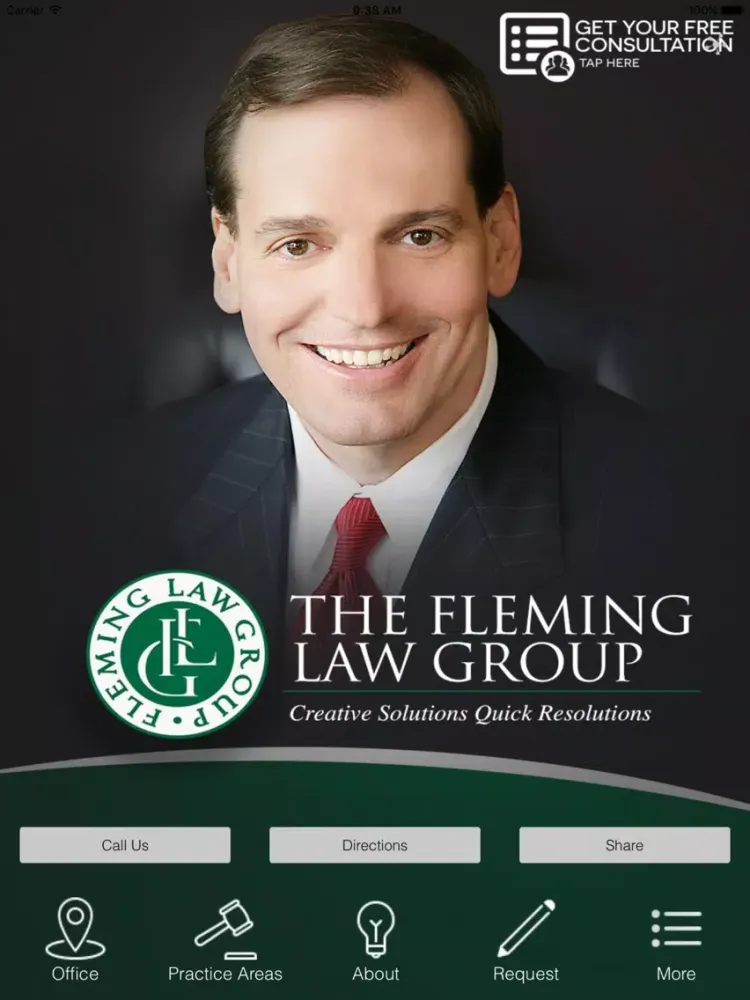Zrzuty ekranu The Fleming Law Group iPad 