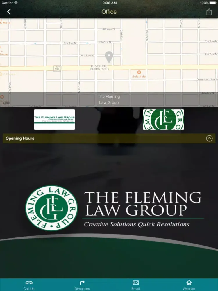 Zrzuty ekranu The Fleming Law Group iPad 
