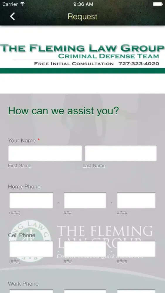 Zrzuty ekranu The Fleming Law Group