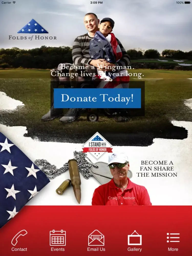 Folds of Honor. iPad  스크린샷