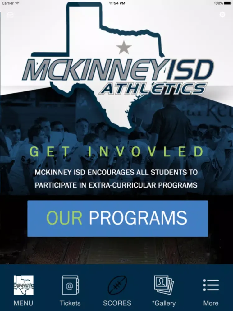 Capturas de pantalla de McKinney ISD Athletics iPad 