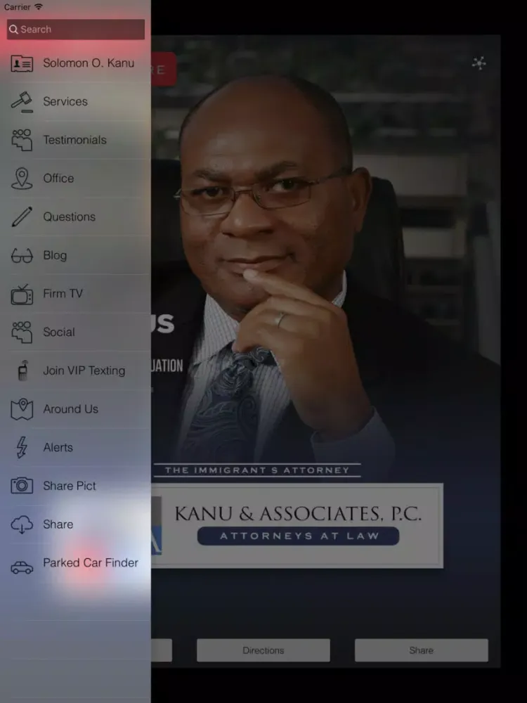 Zrzuty ekranu Kanu & Associates, P.C. iPad 