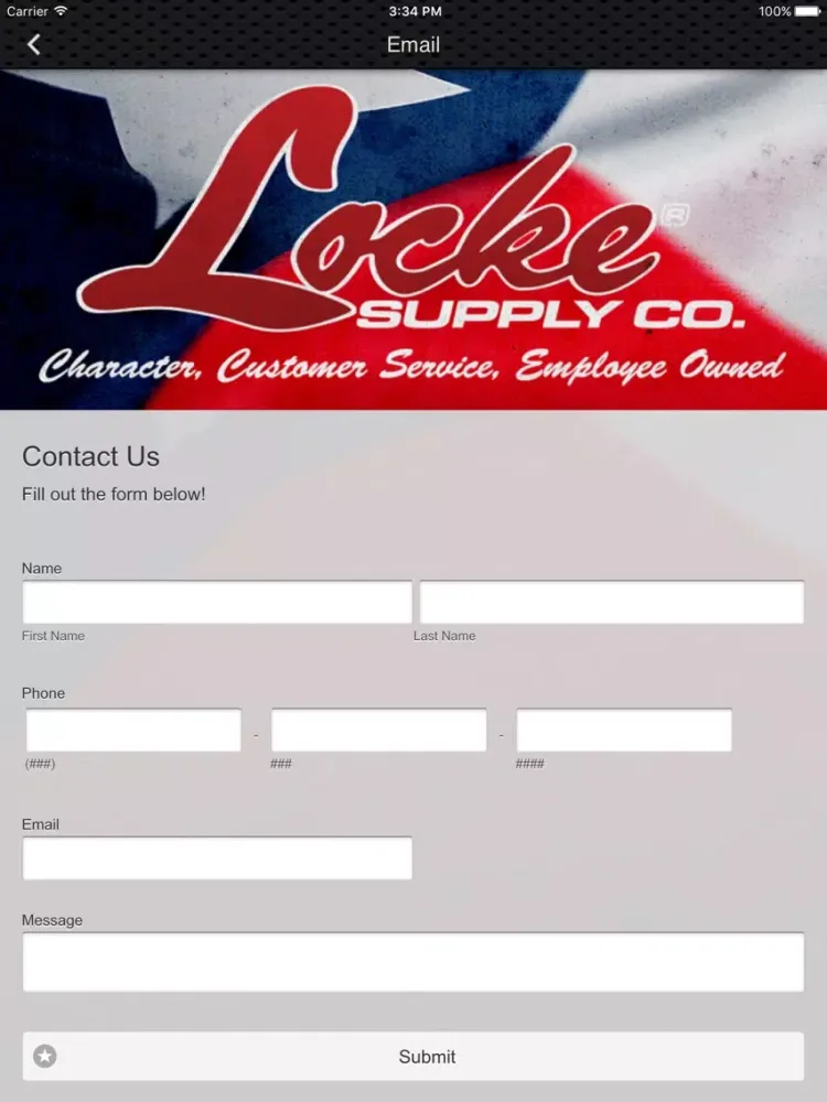 Locke Supply Co DFW iPad 应用截图