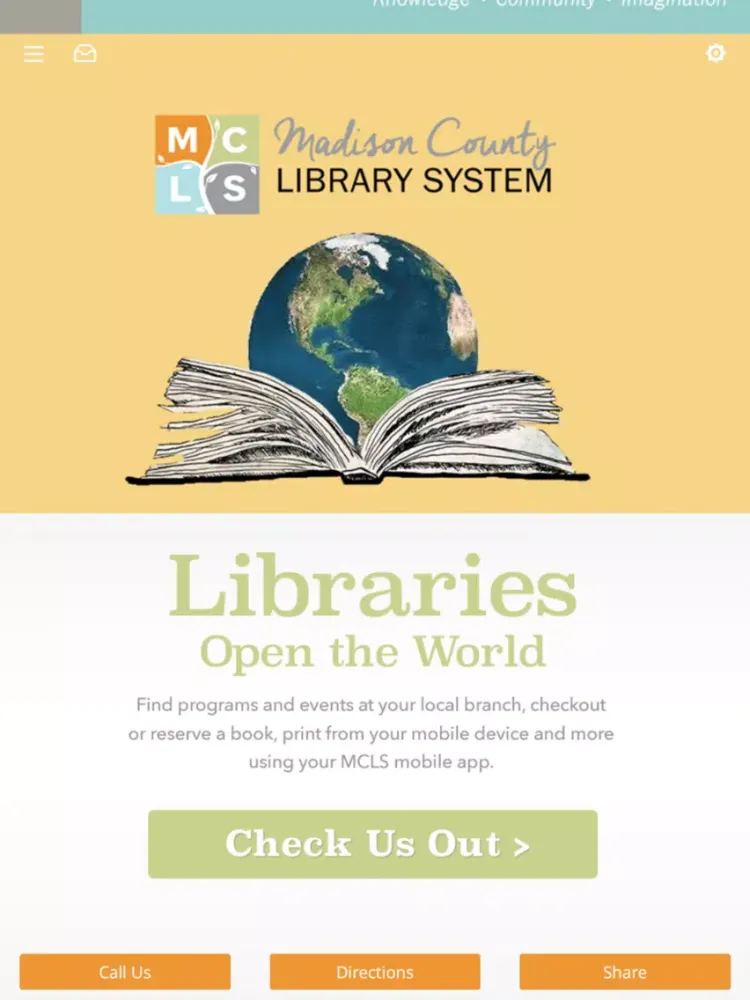 Zrzuty ekranu Madison County Library System iPad 