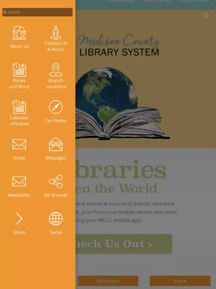Zrzuty ekranu Madison County Library System iPad 