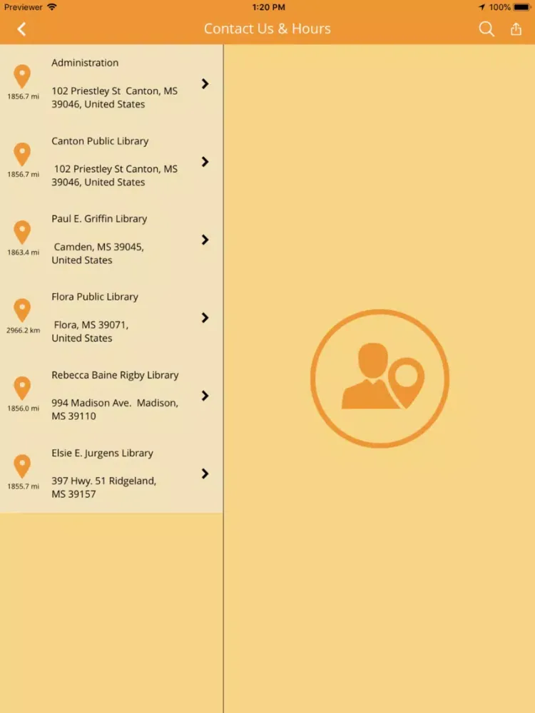 Zrzuty ekranu Madison County Library System iPad 