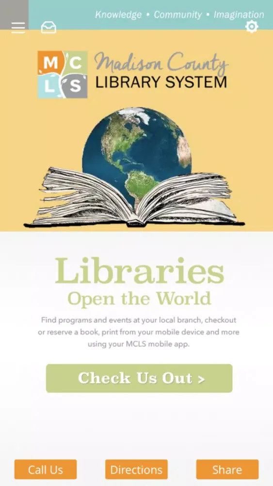 Zrzuty ekranu Madison County Library System