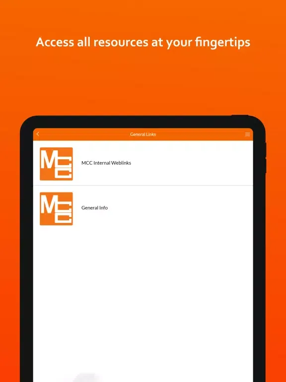 Capturas de pantalla de MCC Team Portal iPad 
