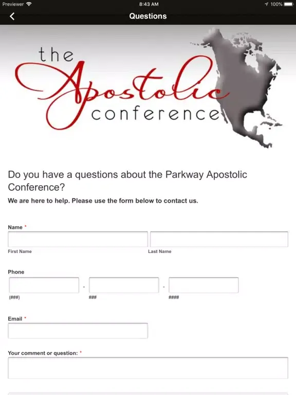 Скриншоты The Apostolic Conference iPad 