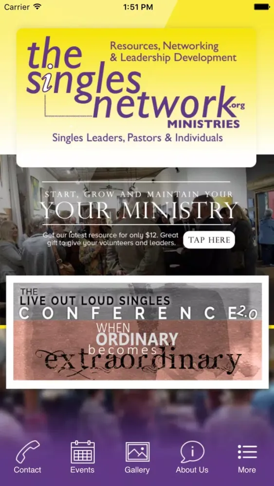 The Singles Network Ministries Ekran Görüntüleri