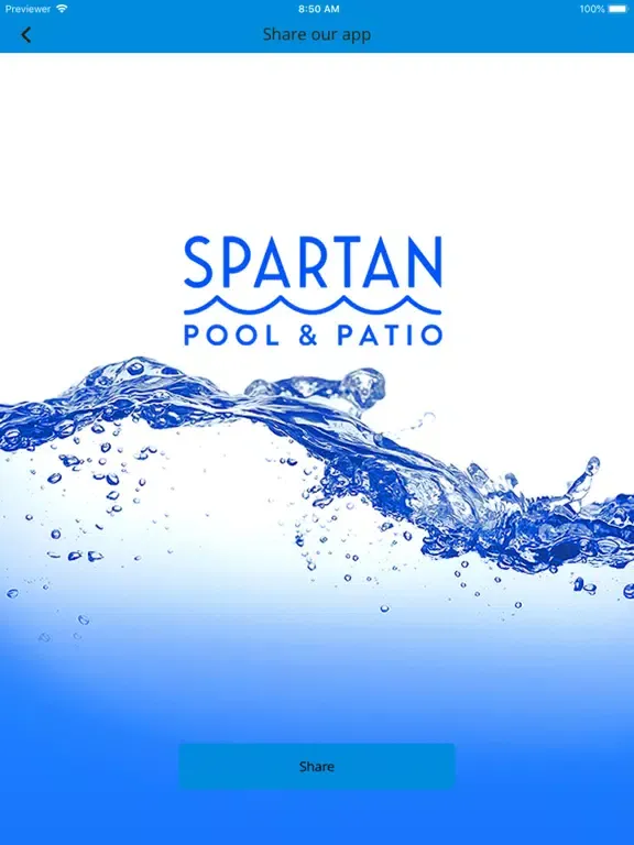 Spartan Pool & Patio iPad 應用截圖