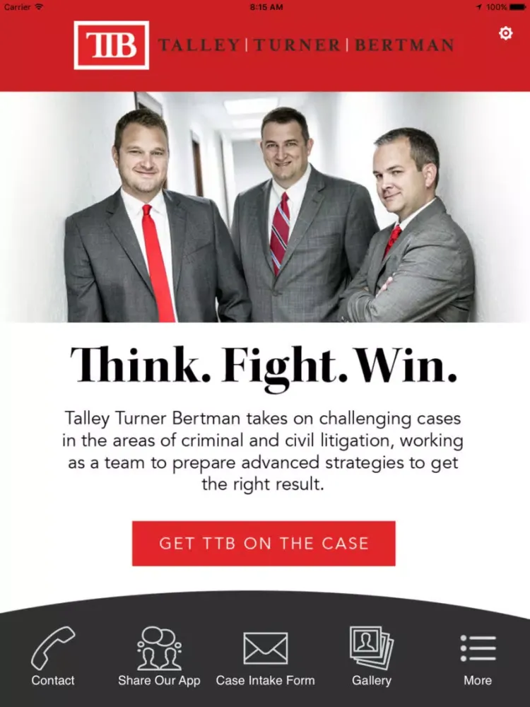 Talley Turner Bertman iPad  스크린샷