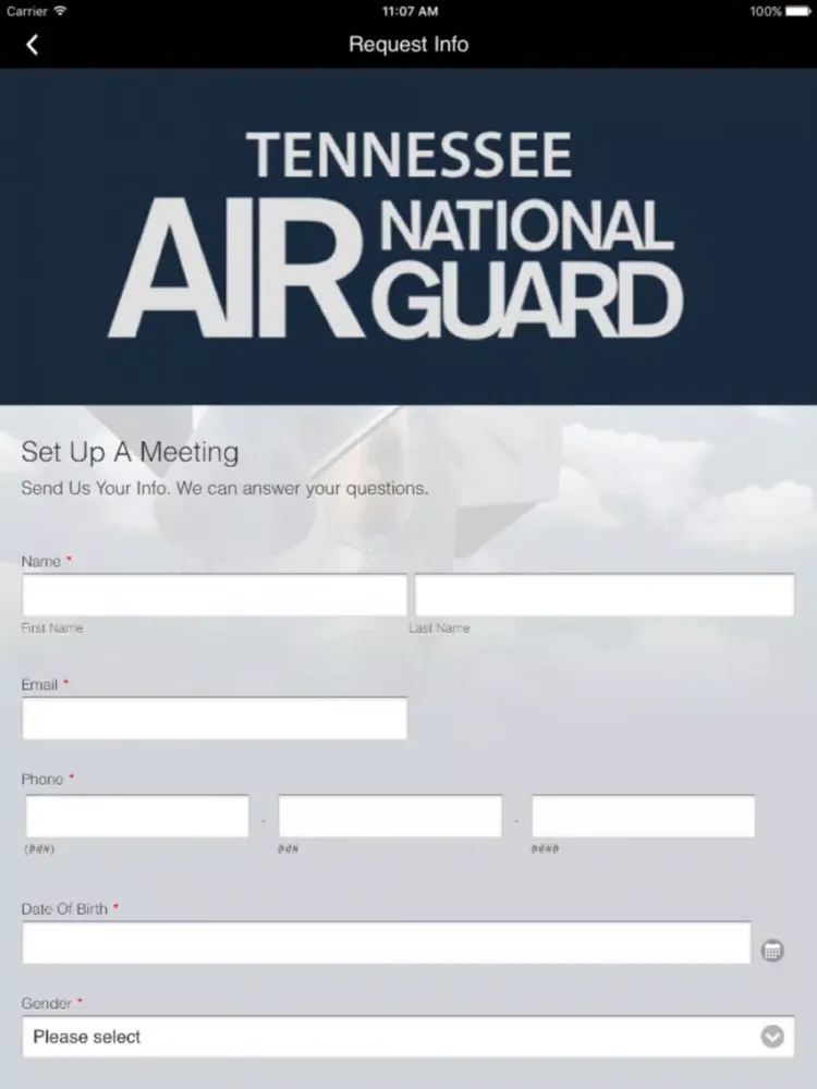 Captures d'écran de Tennessee Air National Guard iPad 