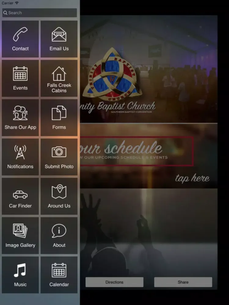 Trinity Baptist Church Pauls Valley iPad  스크린샷