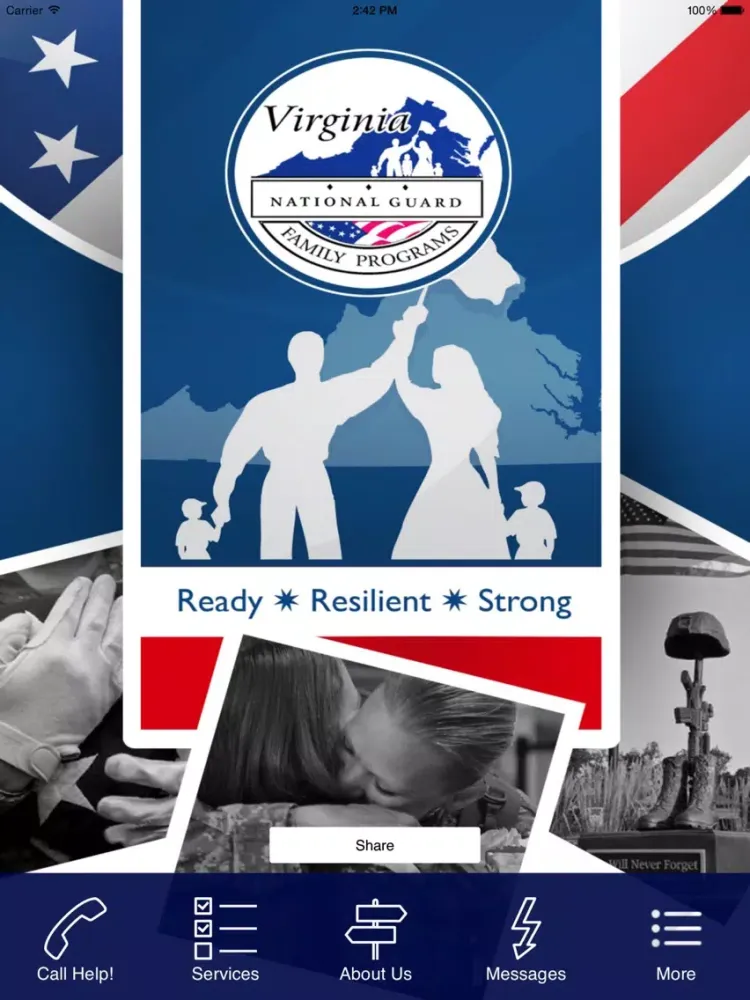 Virginia National Guard Family iPad  스크린샷