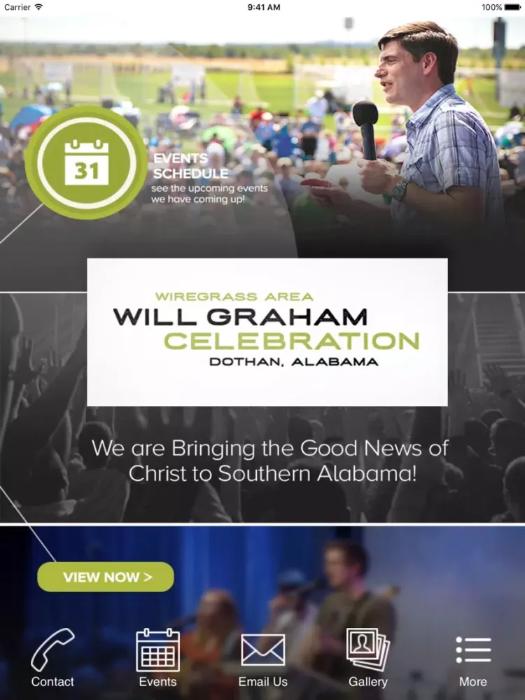 Wiregrass Will Graham Celebration — Bring a Friend iPad  স্ক্রিনশট