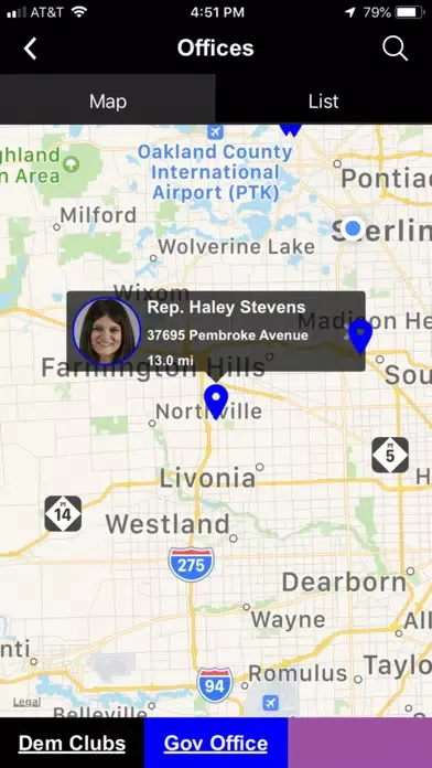 Captures d'écran de Oakland County Dems
