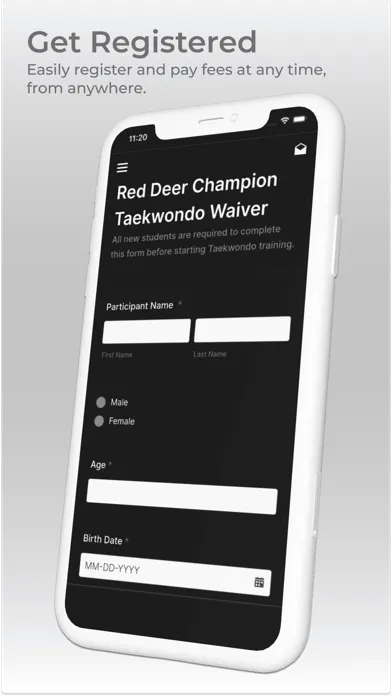 Captures d'écran de Red Deer Champion Taekwondo