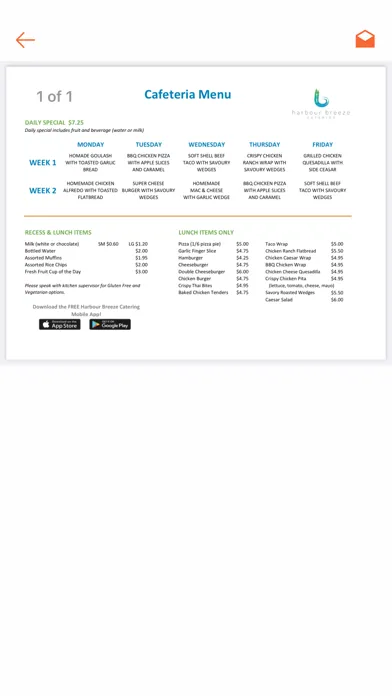 Harbour Breeze Catering Screenshots