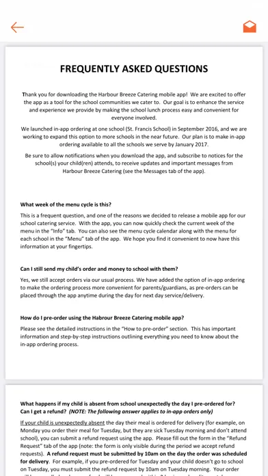 Harbour Breeze Catering Screenshots