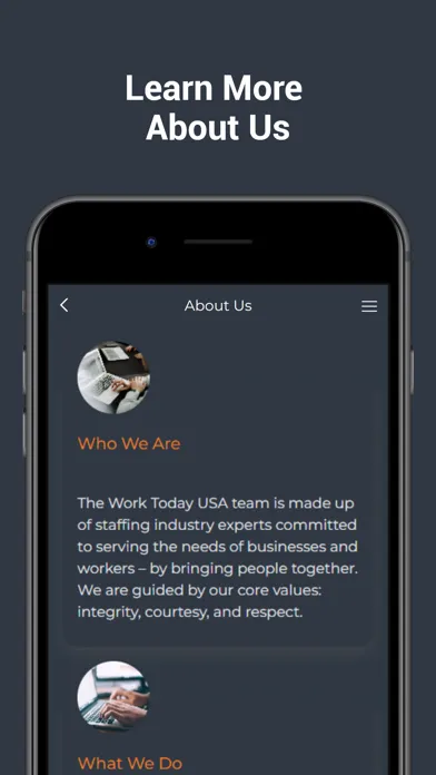 Capturas de pantalla de Work Today USA
