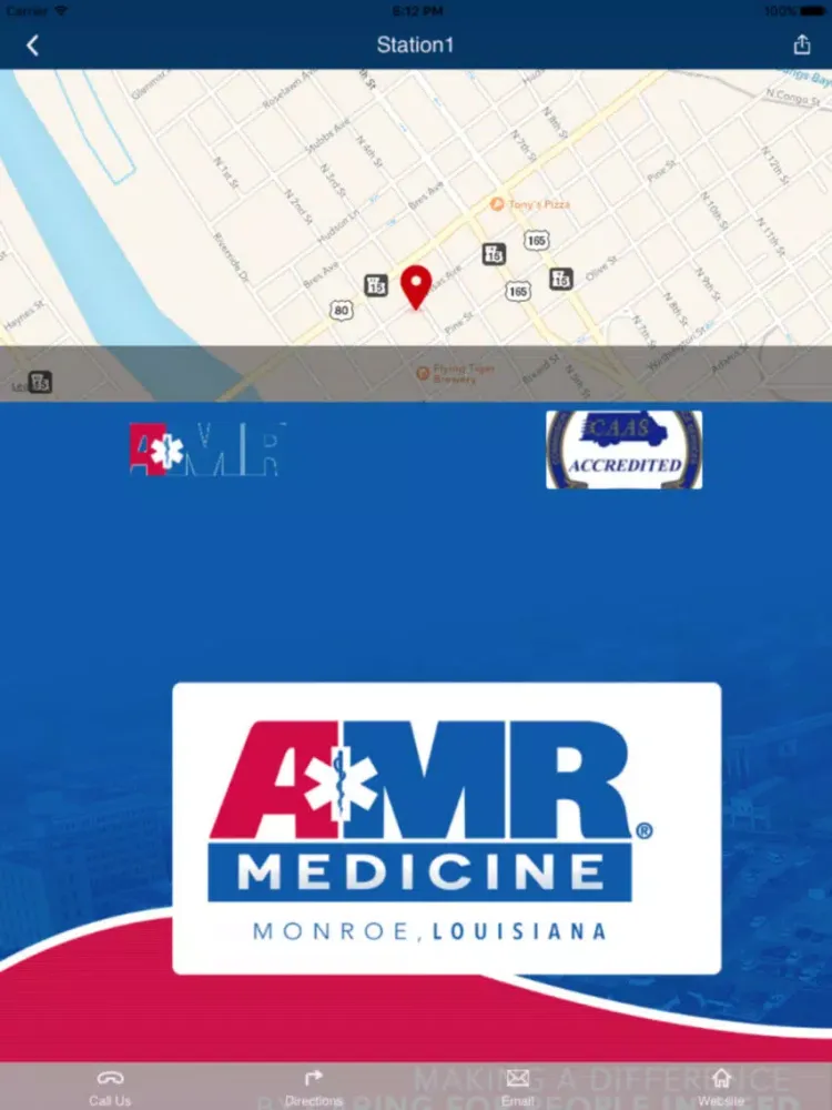 AMR Monroe, LA iPad  스크린샷