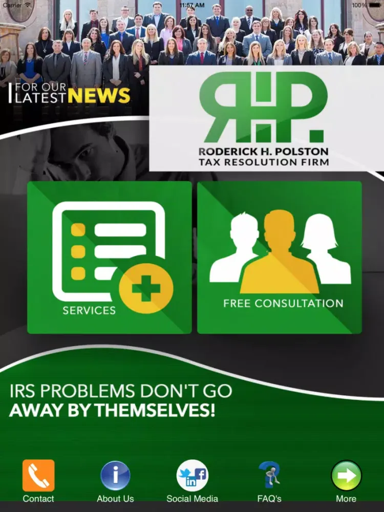 Zrzuty ekranu Polston Tax Resolution Firm iPad 