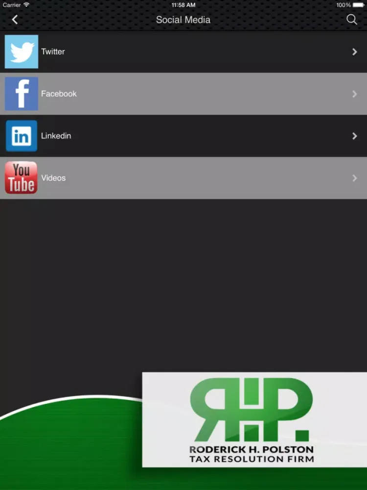 Zrzuty ekranu Polston Tax Resolution Firm iPad 