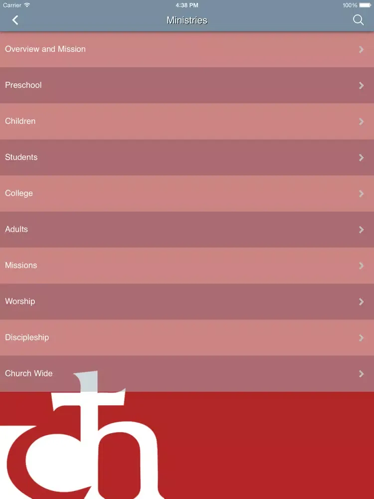 Colonial Heights Baptist Church iPad 应用截图