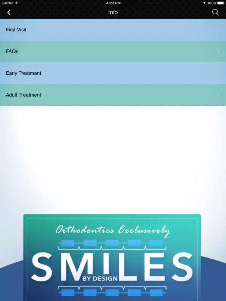 Smiles By Design iPad  سکرین شاٹس