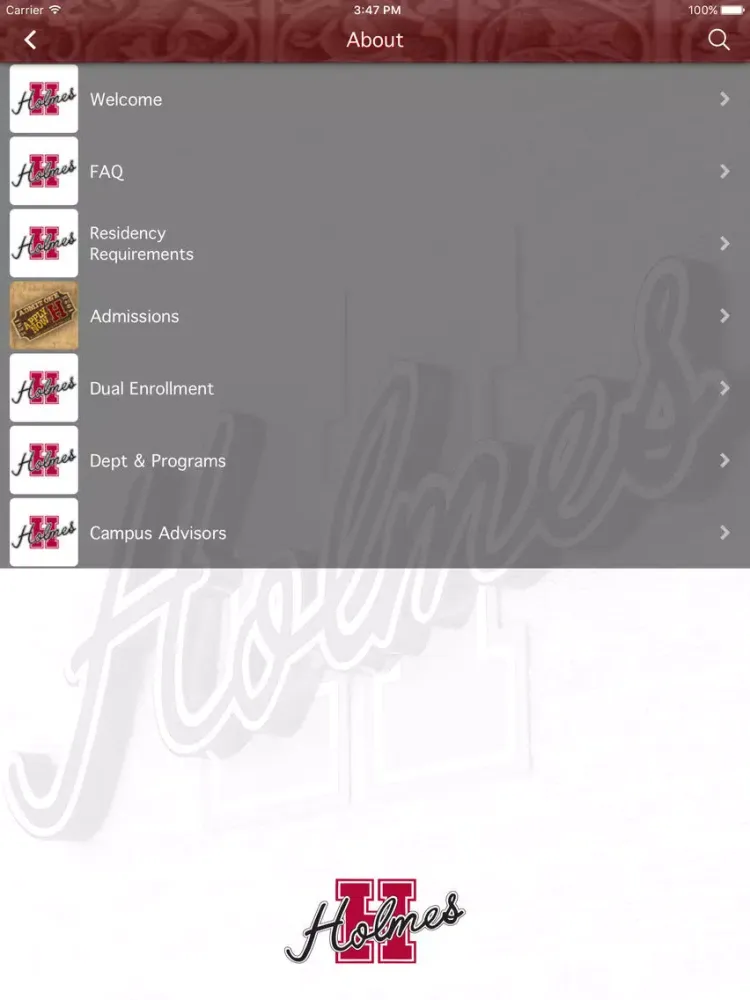 Screenshot di Holmes Community College - Your Path iPad 