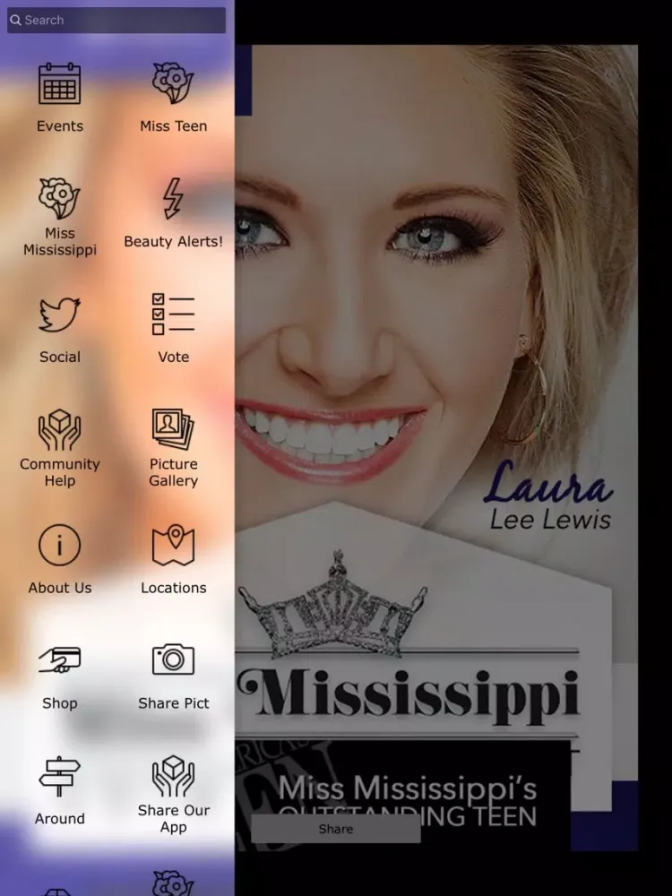 تصاویر Miss Mississippi and Miss MS Outstanding Teen iPad 