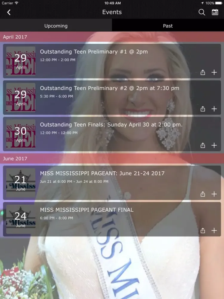 تصاویر Miss Mississippi and Miss MS Outstanding Teen iPad 