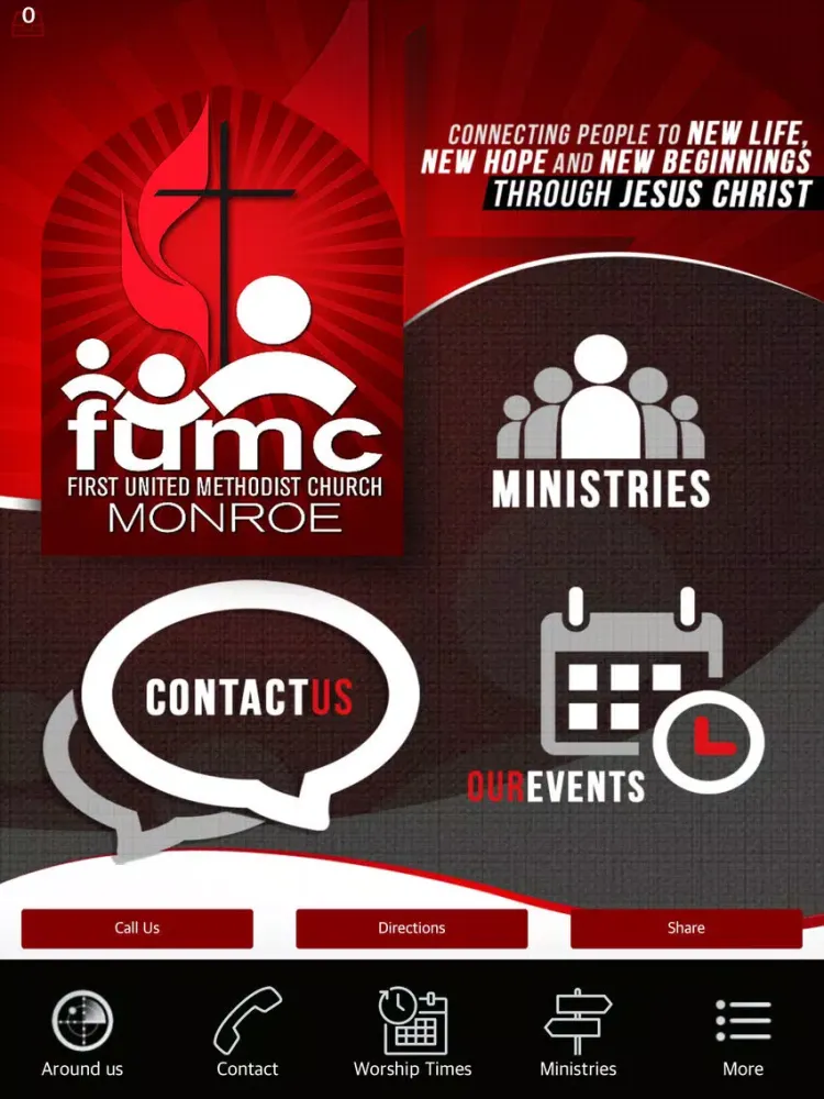 Capturas de pantalla de First United Methodist Church Monroe iPad 