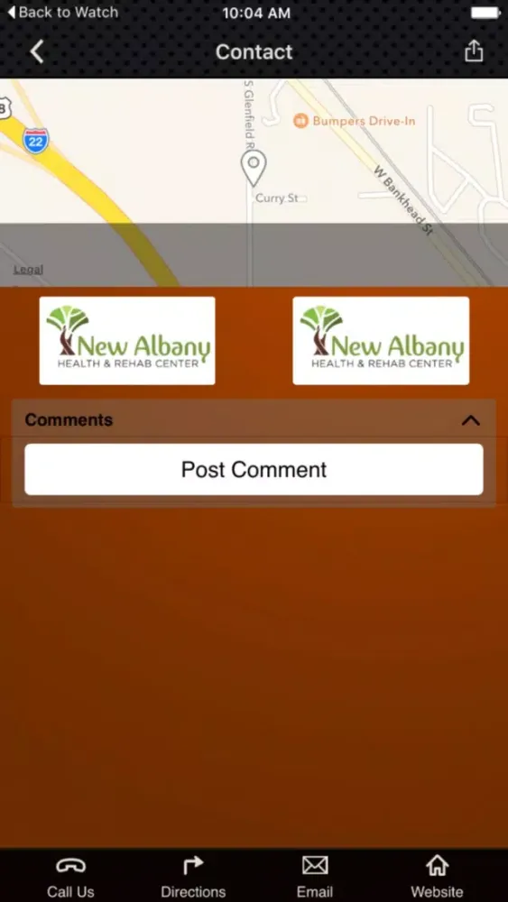 Ảnh chụp màn hình của New Albany Health and Rehab
