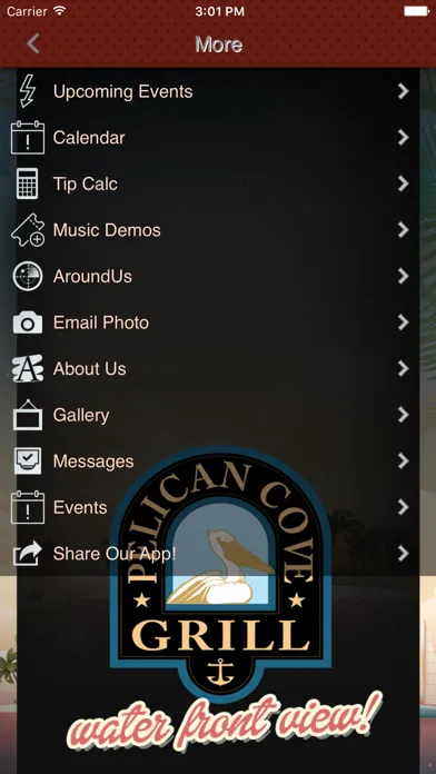 Pelican Cove Grill. سکرین شاٹس