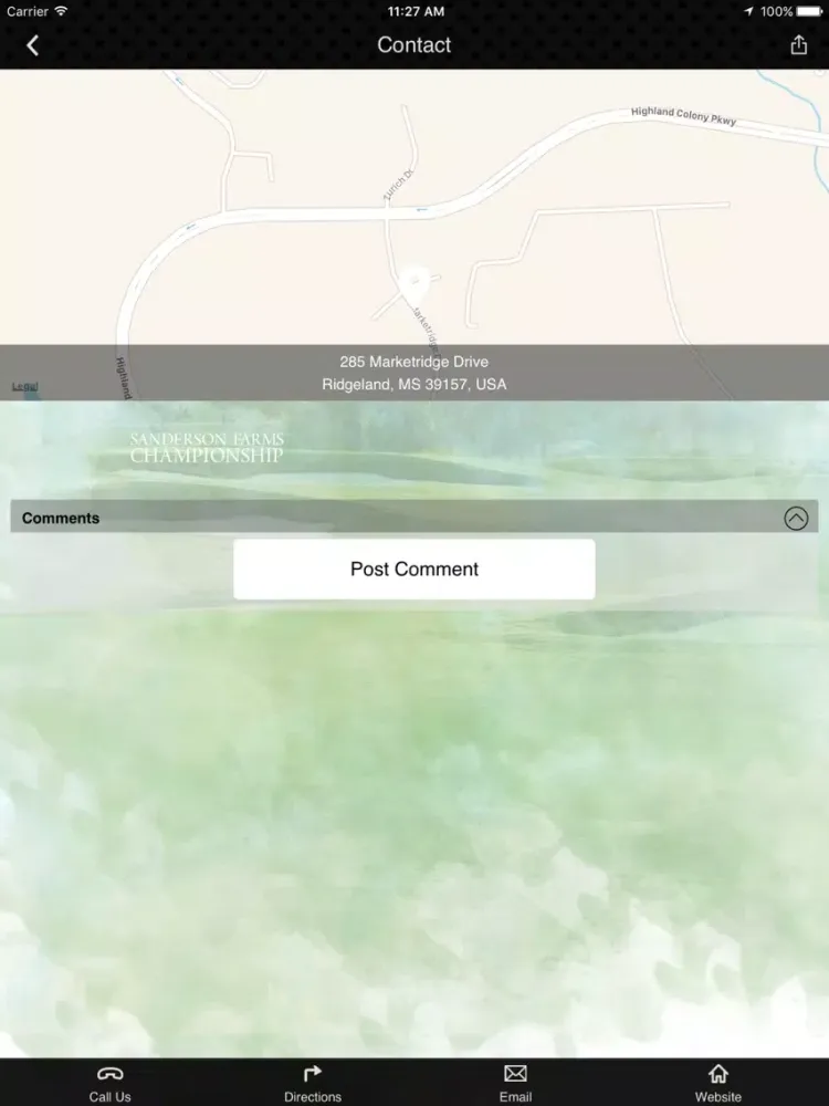 Capturas de tela do Sanderson Farms Championship iPad 