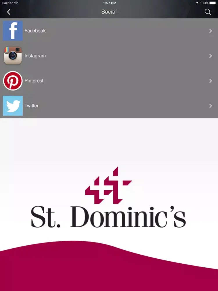 St. Dominic Hospital iPad  स्क्रीनशॉट