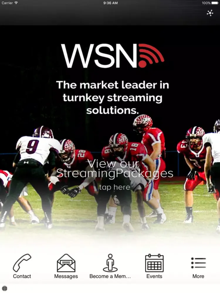 Capturas de pantalla de WiFi Sports Network iPad 