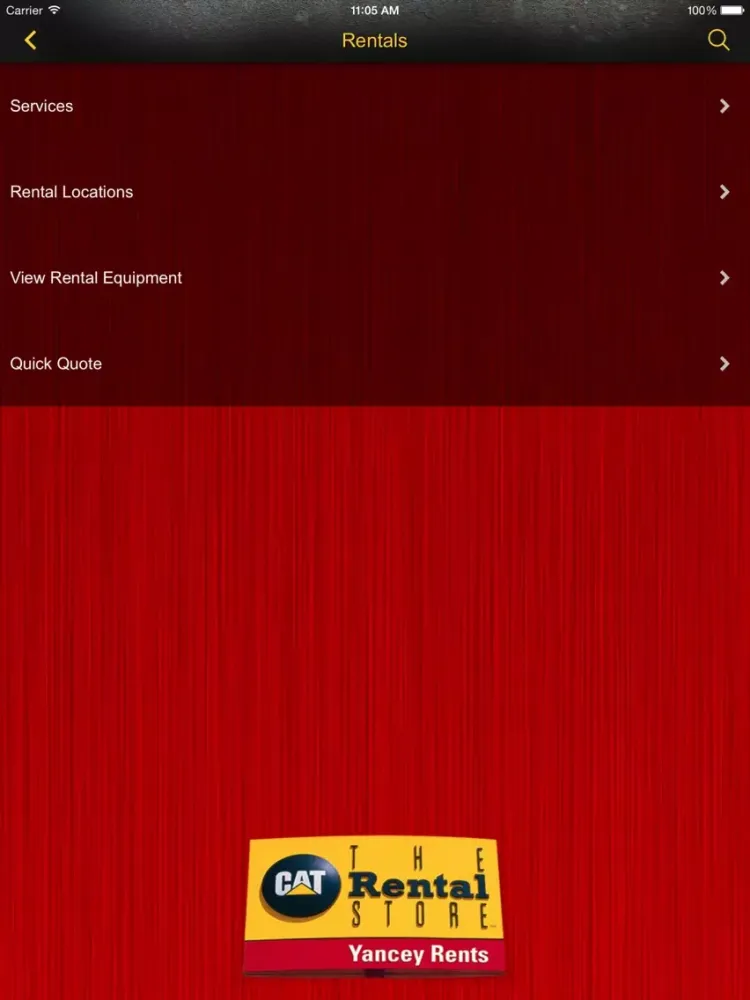 Yancey Rents iPad  Screenshots