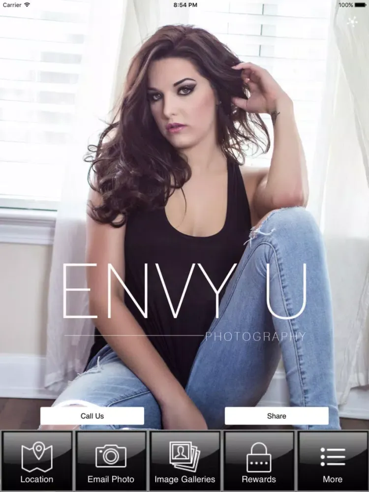 Envy U Photography iPad  Screenshots