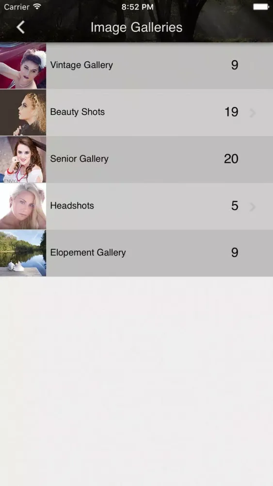 Envy U Photography Screenshots