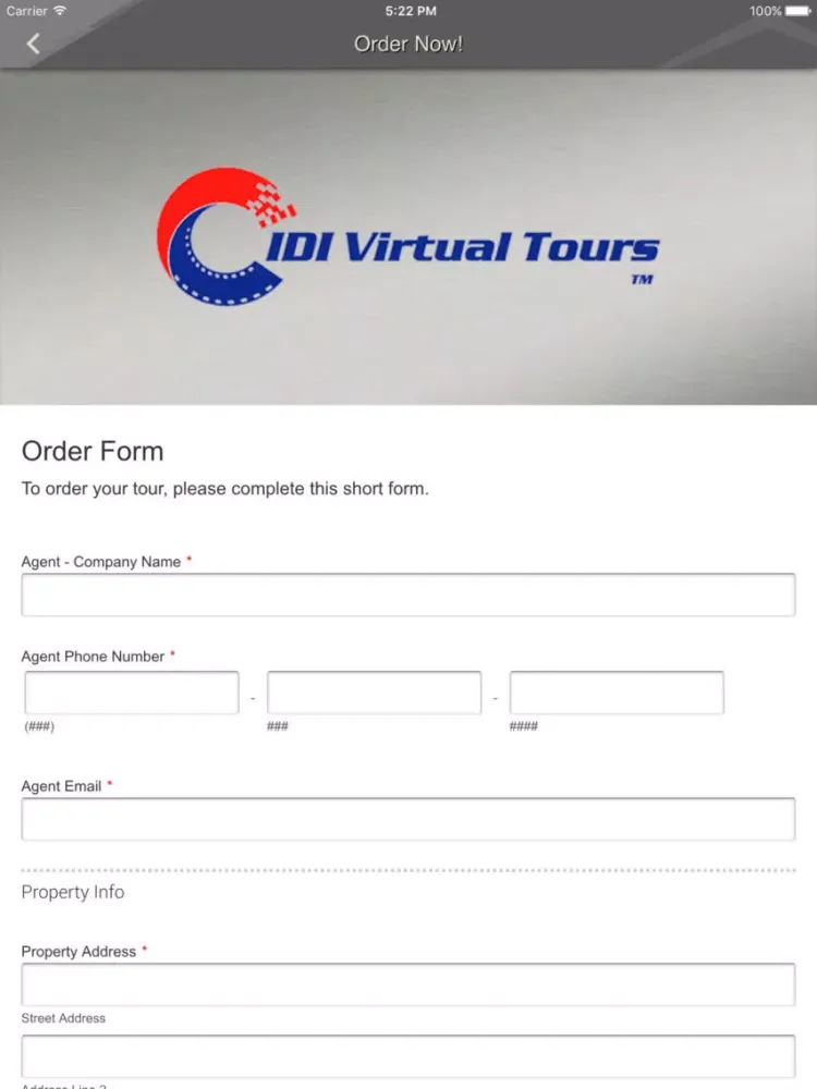 Tangkapan skrin IDI Virtual Tours iPad 