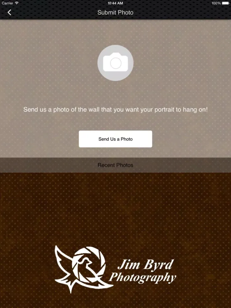 Tangkapan skrin Jim Byrd Photography iPad 